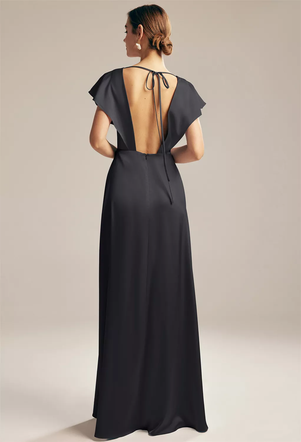 AW Rana Black Metallic  Maternity Bridesmaid Dresses